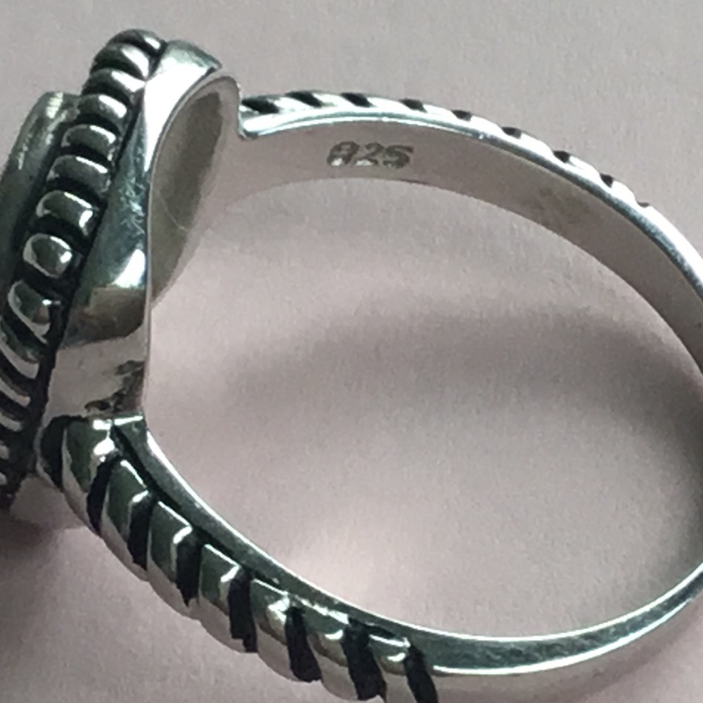 .925 Sterling Silver Yellow Cz Ring - Picture 14 of 15